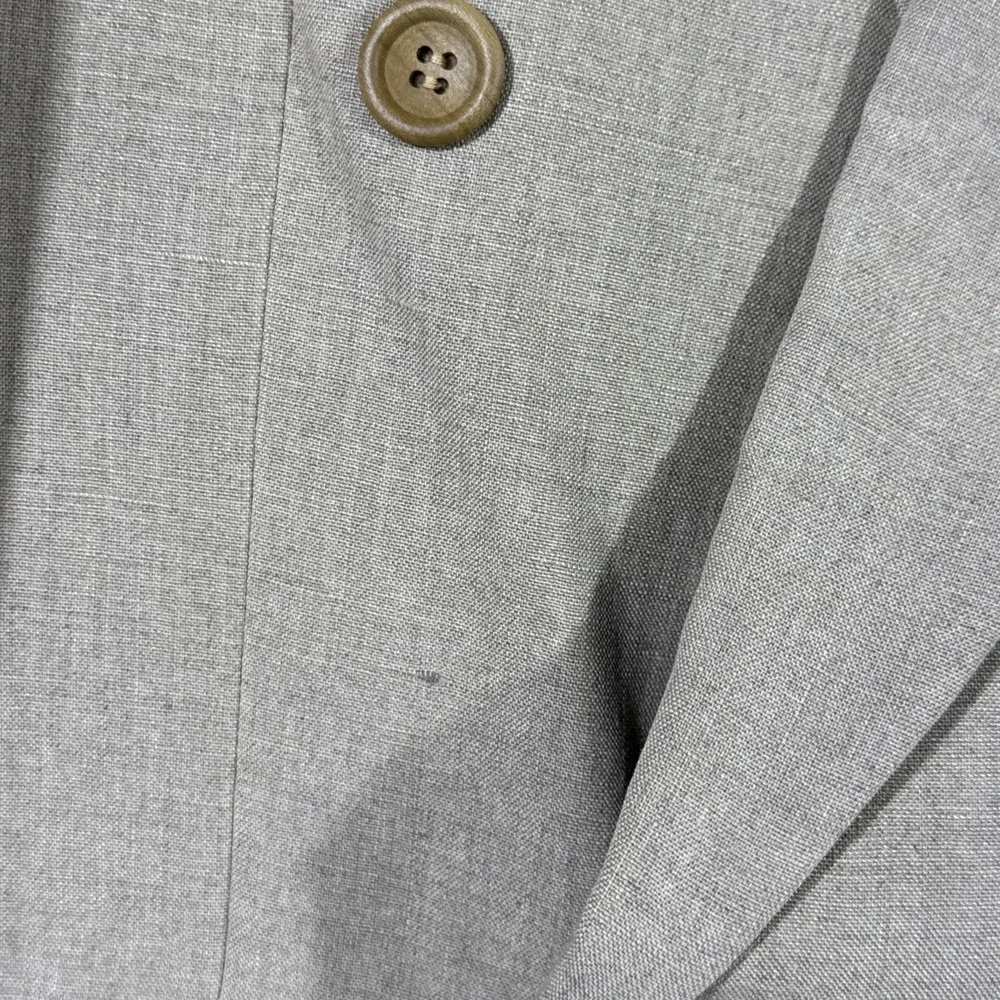 Hugo Boss Jacket Mens Size 42 Chest 100% Solbiati Linen Sand Double Breasted